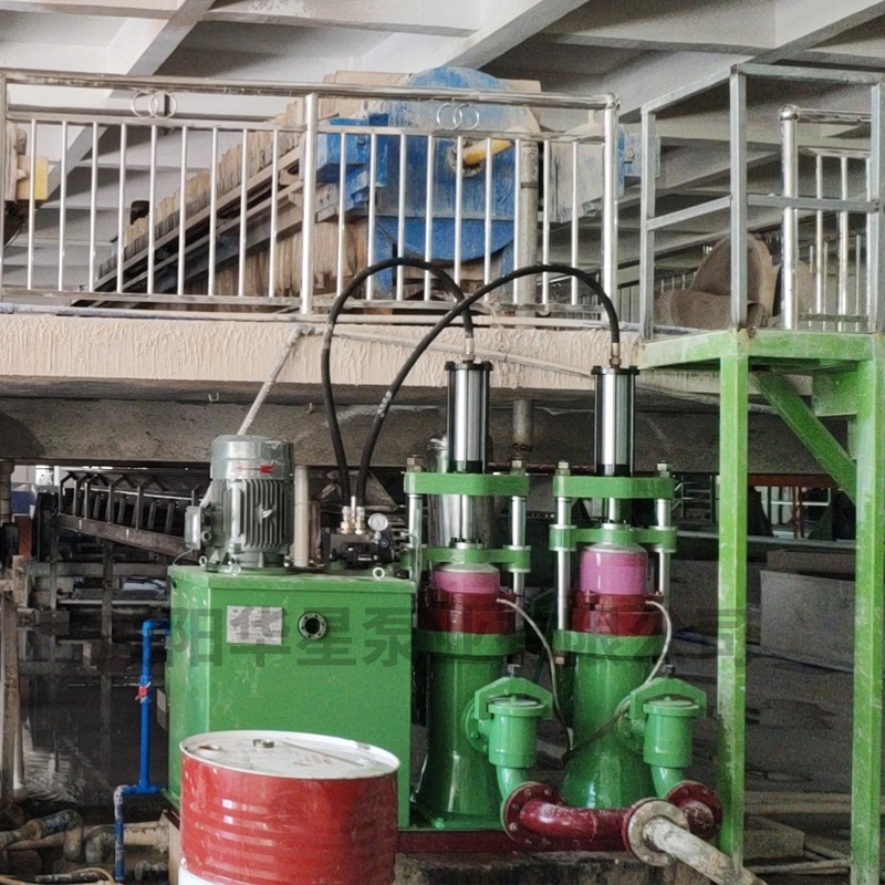 壓濾機節(jié)能進(jìn)料泵，液壓陶瓷柱塞泥漿泵